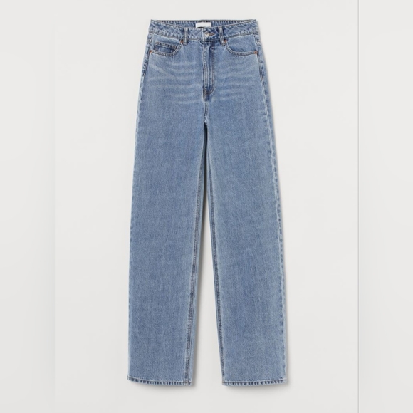 H&M Wide Leg High Waist Jeans - Picture 1 of 7